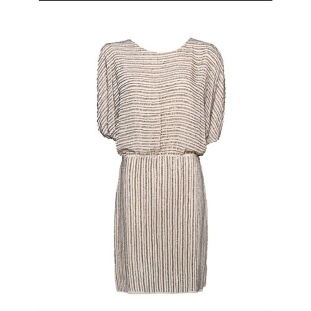 Mango Collection Gold Sequin on Blush Dress